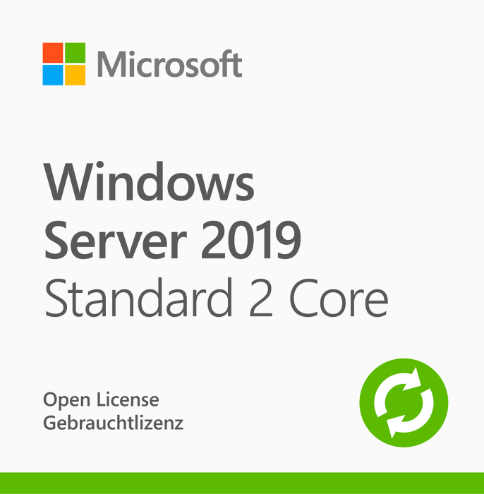 Microsoft Windows Server 2019 Standard 2 Core (Gebraucht)