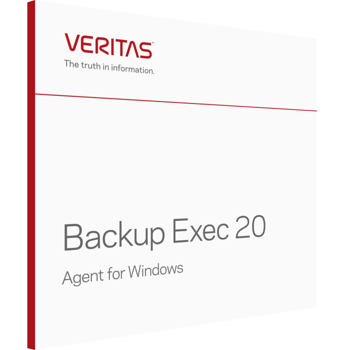 Veritas Backup Exec 20 Agent for Windows Box