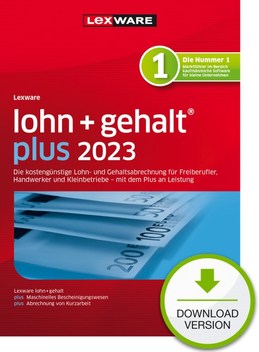 Lexware Lohn + Gehalt Plus 2023 (Abo)